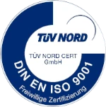 Logo des TÜV Nord über die DIN EN ISO 9001 Zertifizierung von MPU Profi