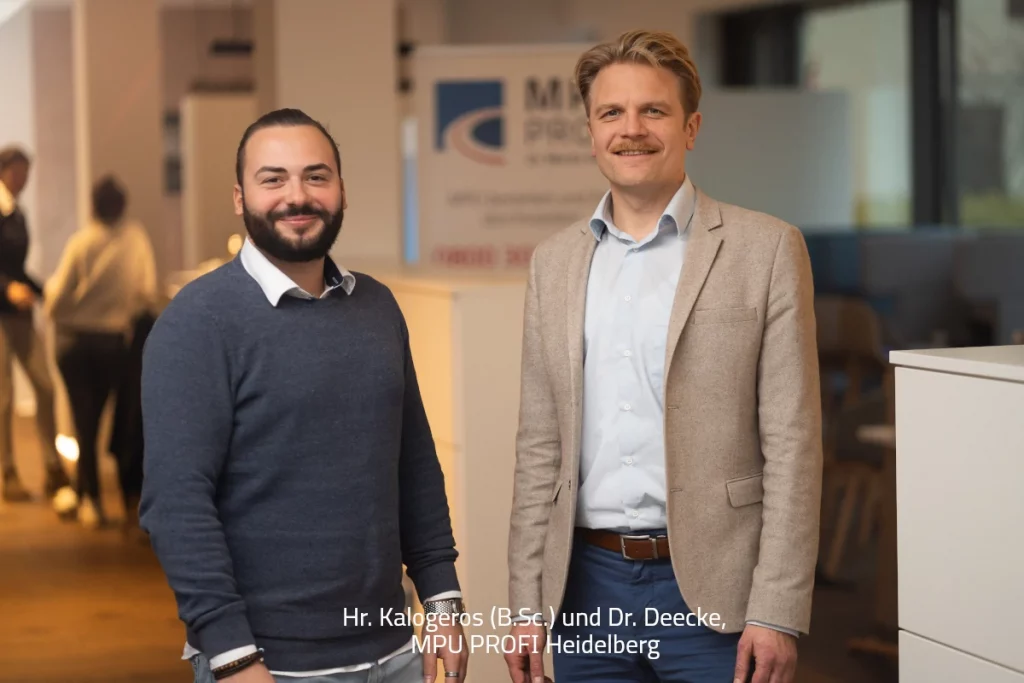 Beste Vorbereitung für die MPU Heidelberg:  Verkehrspsychologe Dr. Deecke und Hr. Kalogeros 